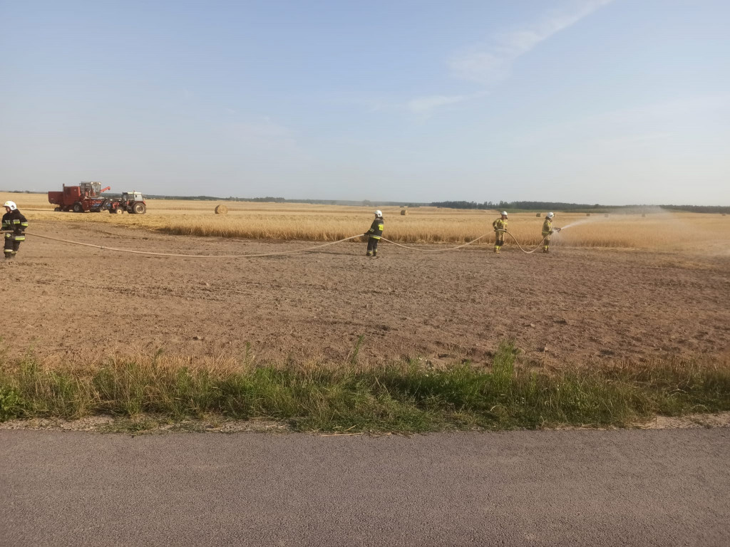 Pożar zboża na pniu w Panience
