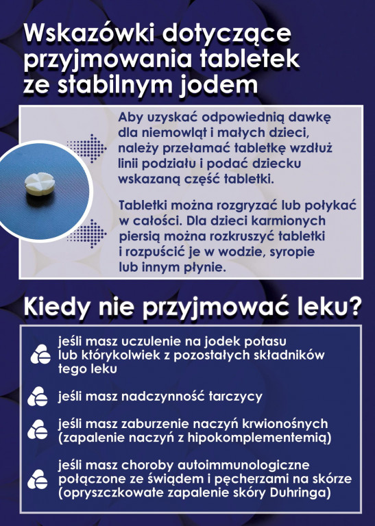 Zagrożenie radiacyjne - ważne informacje dotyczące jodku potasu