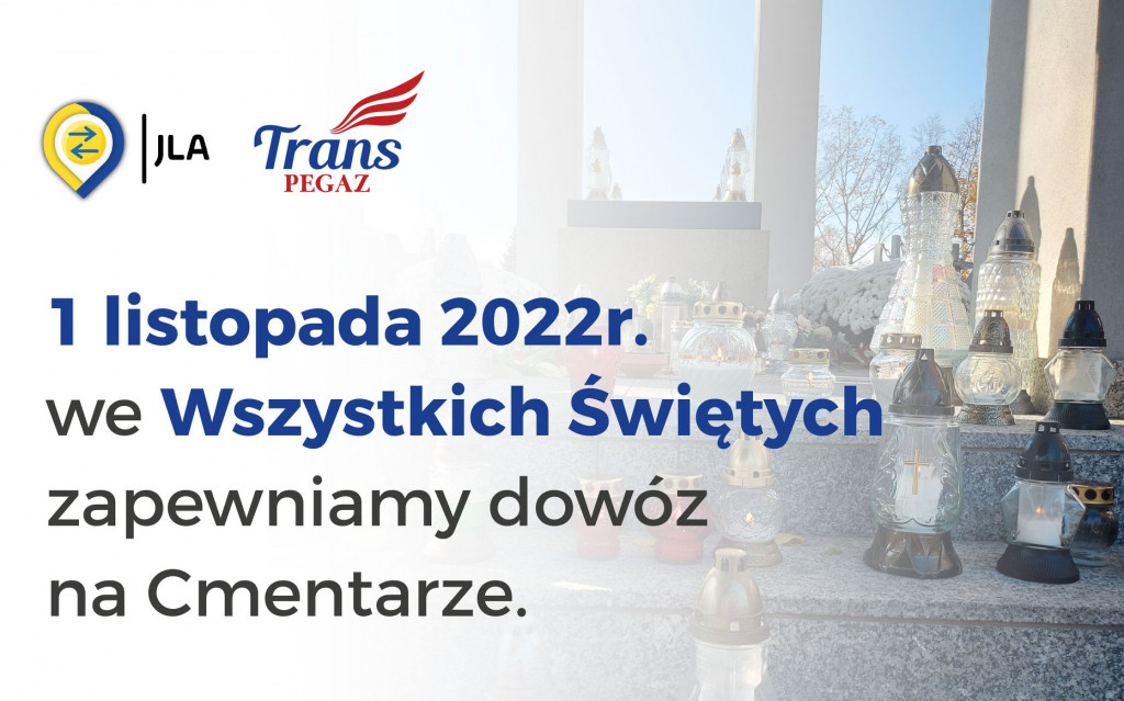 Zmiany rozkładu jazdy JLA w związku z Dniem Wszystkich Świętych