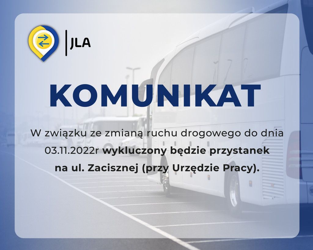 Zmiany rozkładu jazdy JLA w związku z Dniem Wszystkich Świętych