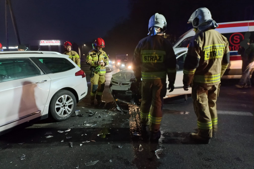 Wypadek na drodze krajowej w Witaszyczkach