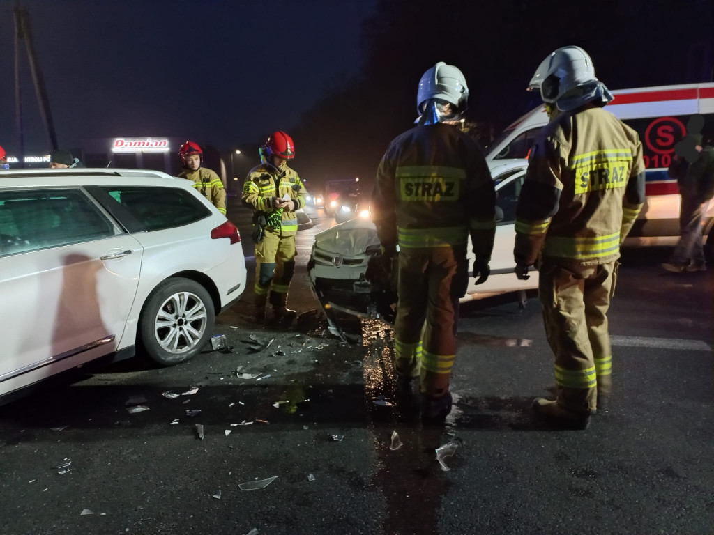 Wypadek na drodze krajowej w Witaszyczkach