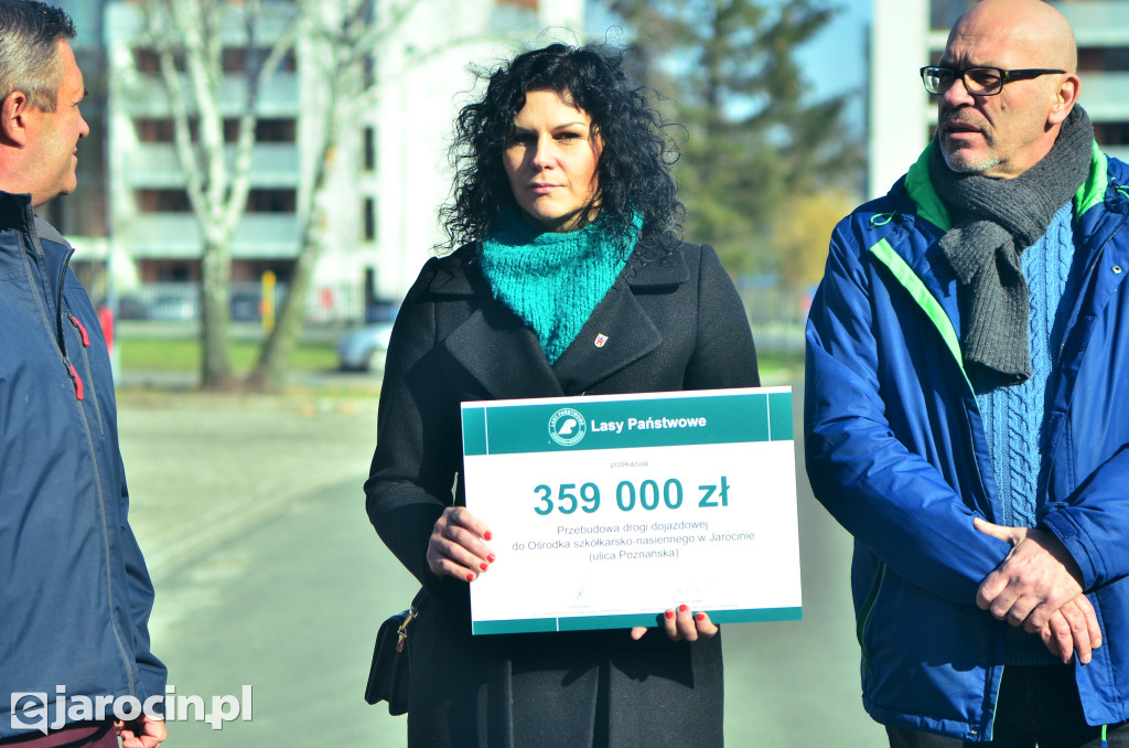 Otwarcie drogi do Ośrodka Szkółkarsko-Nasiennego w Jarocinie