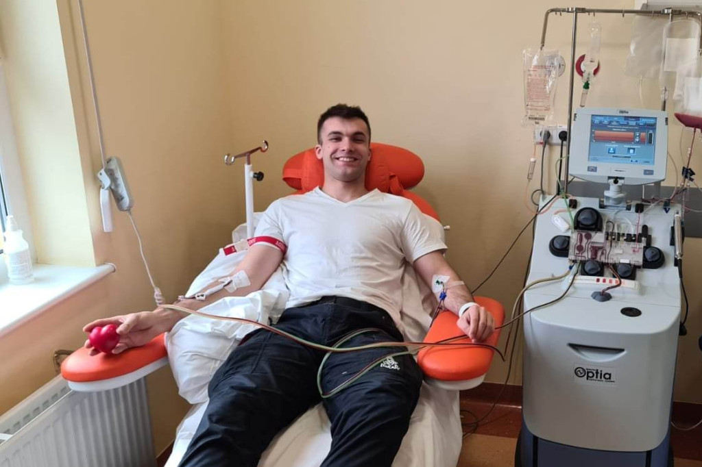 Jarociński policjant został dawcą szpiku