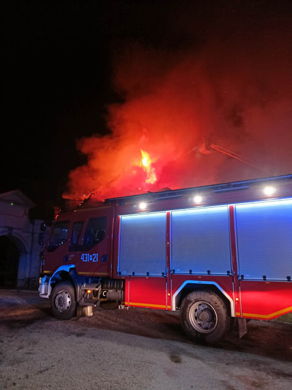 Pożar pałacu w Pępowie