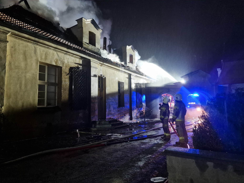 Pożar pałacu w Pępowie