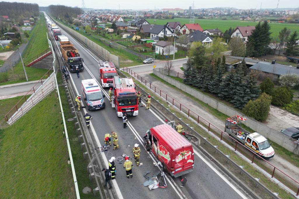 Wypadek na obwodnicy Jarocina