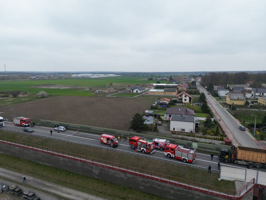 Wypadek na obwodnicy Jarocina