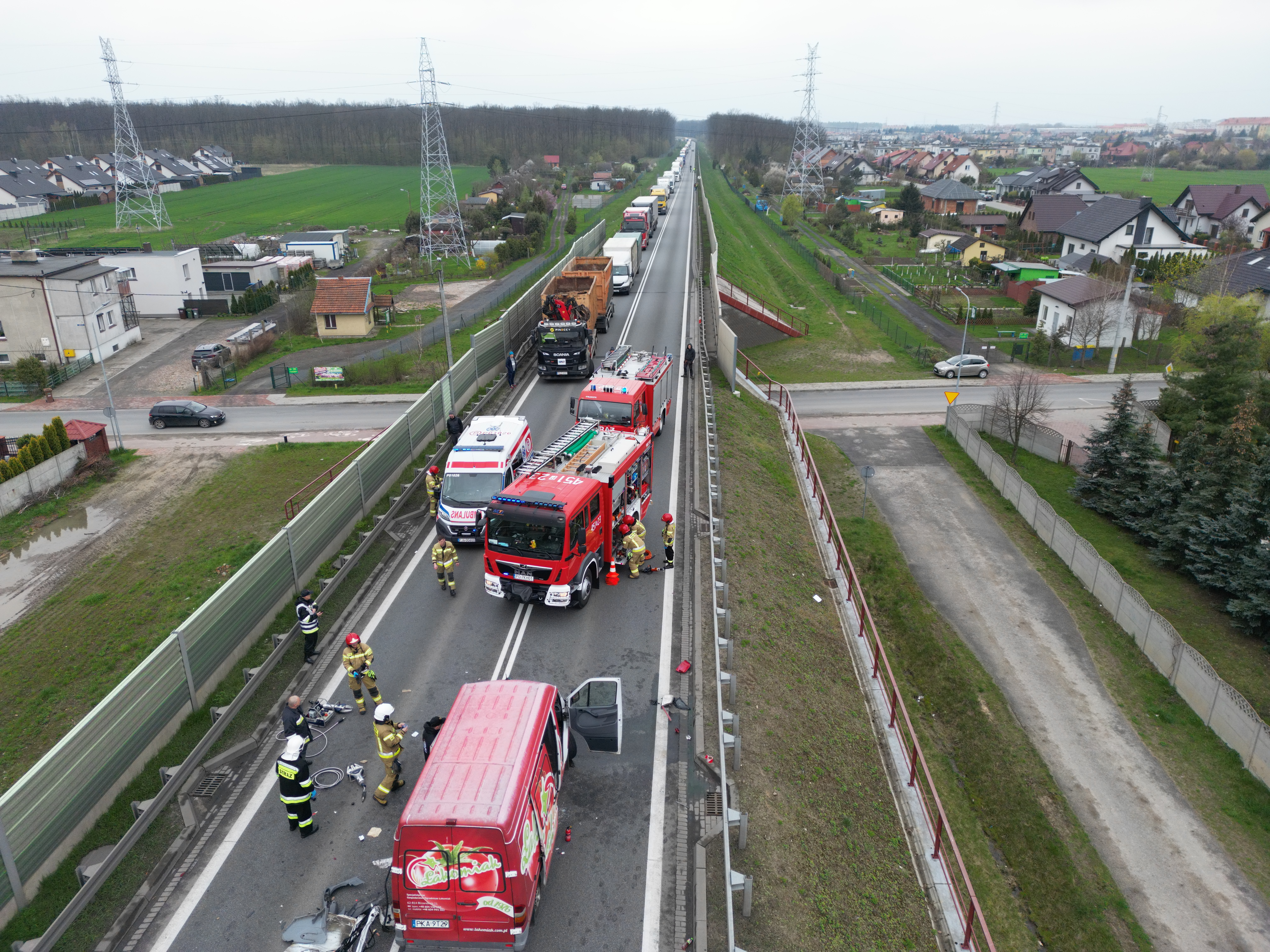 Wypadek na obwodnicy Jarocina