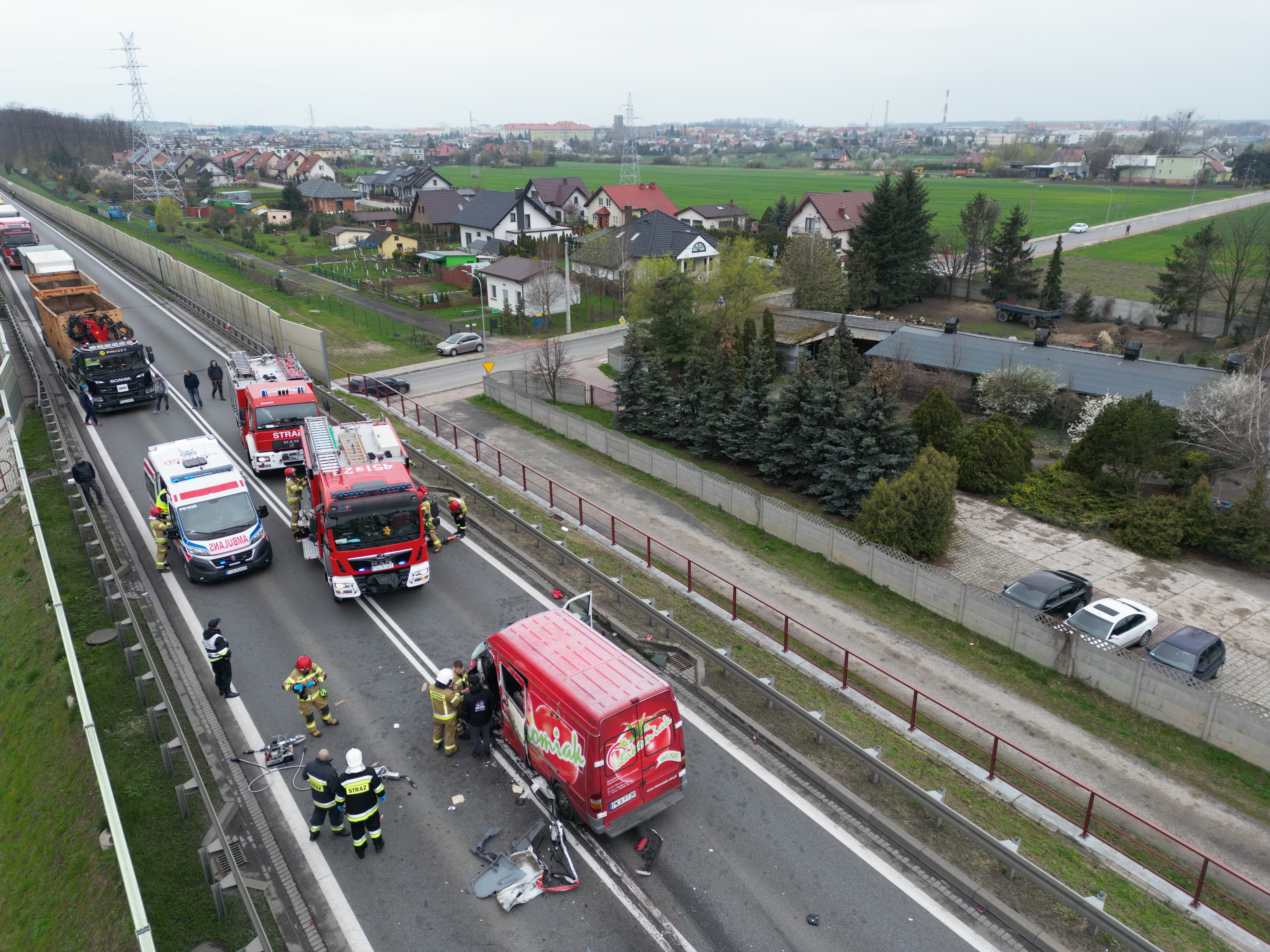 Wypadek na obwodnicy Jarocina