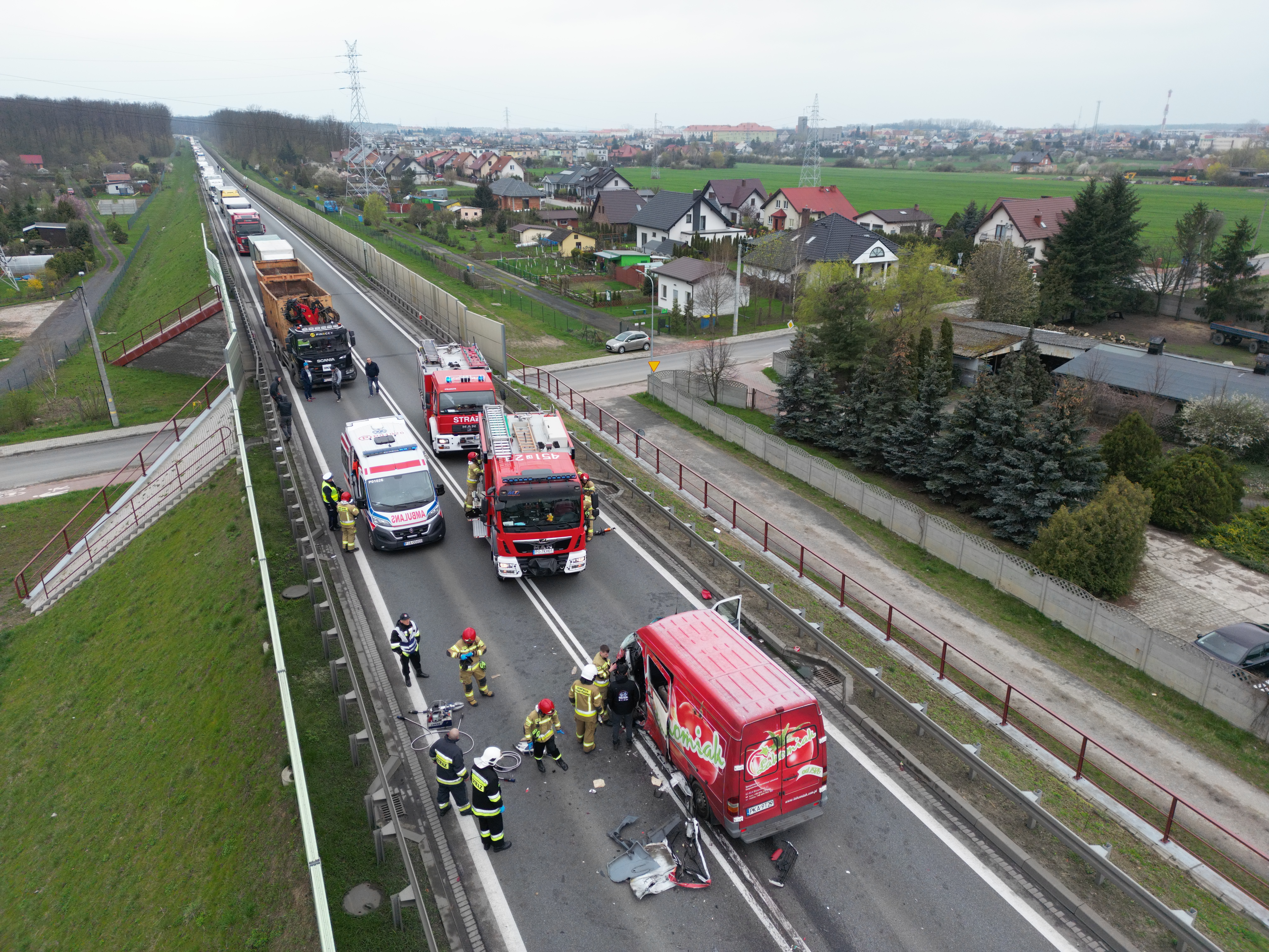 Wypadek na obwodnicy Jarocina