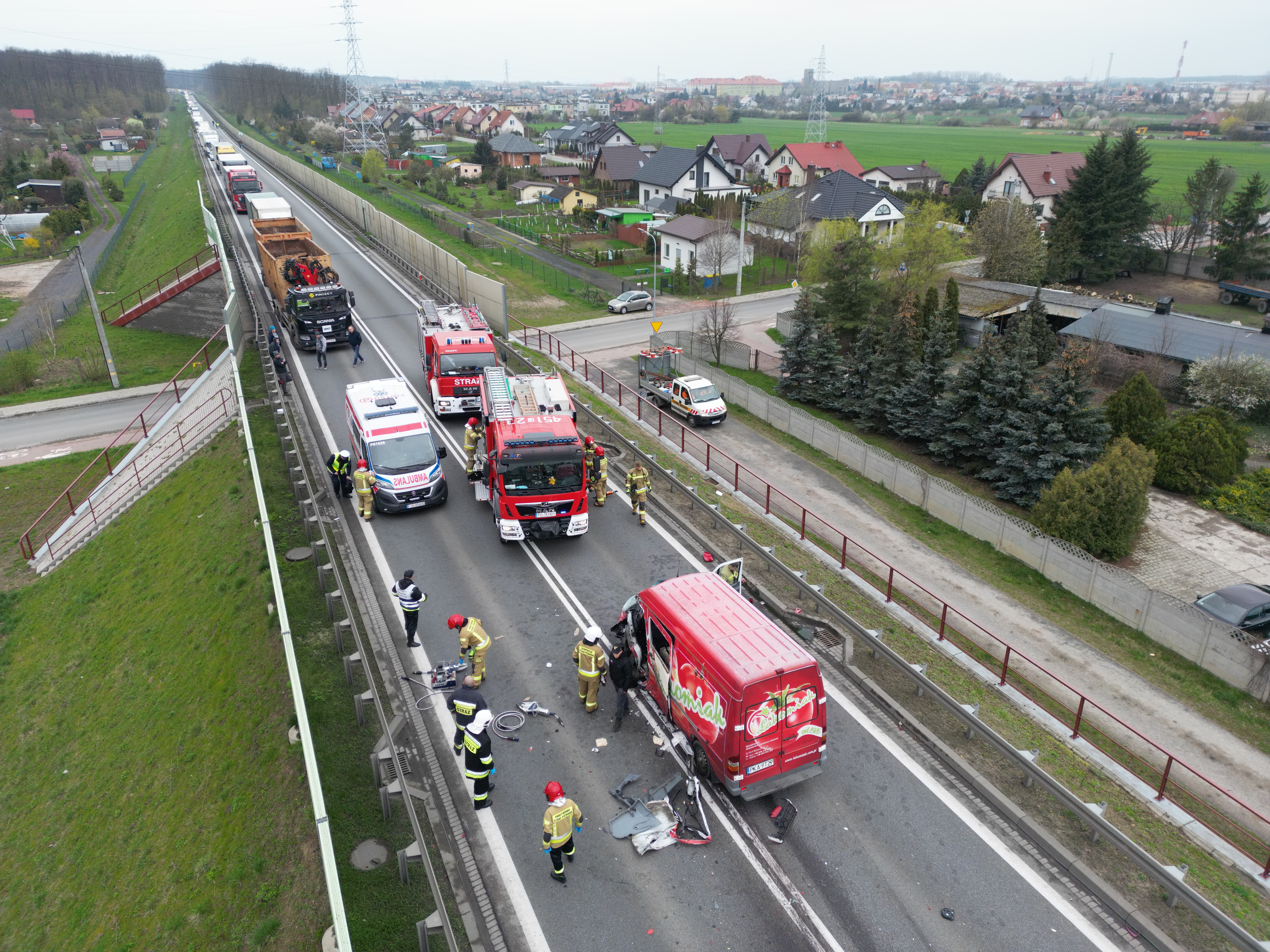 Wypadek na obwodnicy Jarocina