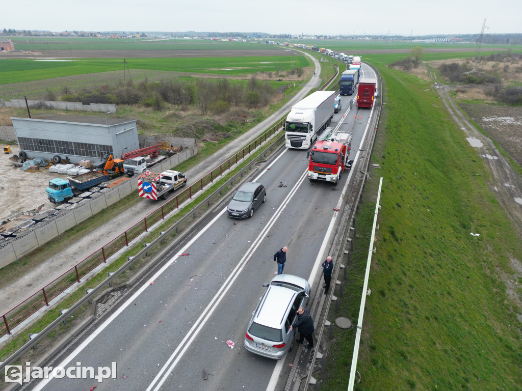 Wypadek na obwodnicy Jarocina