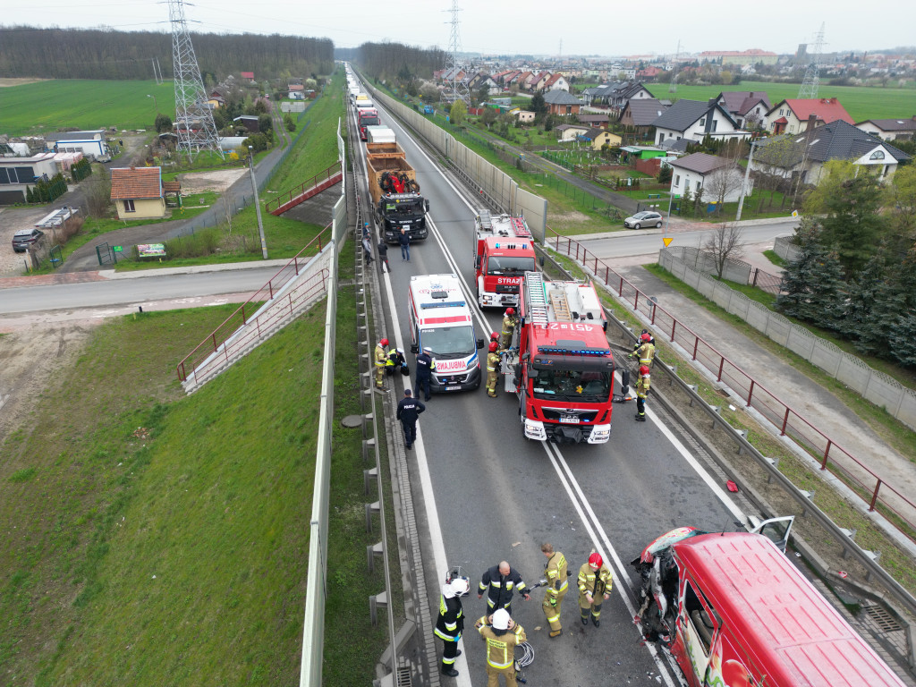 Wypadek na obwodnicy Jarocina