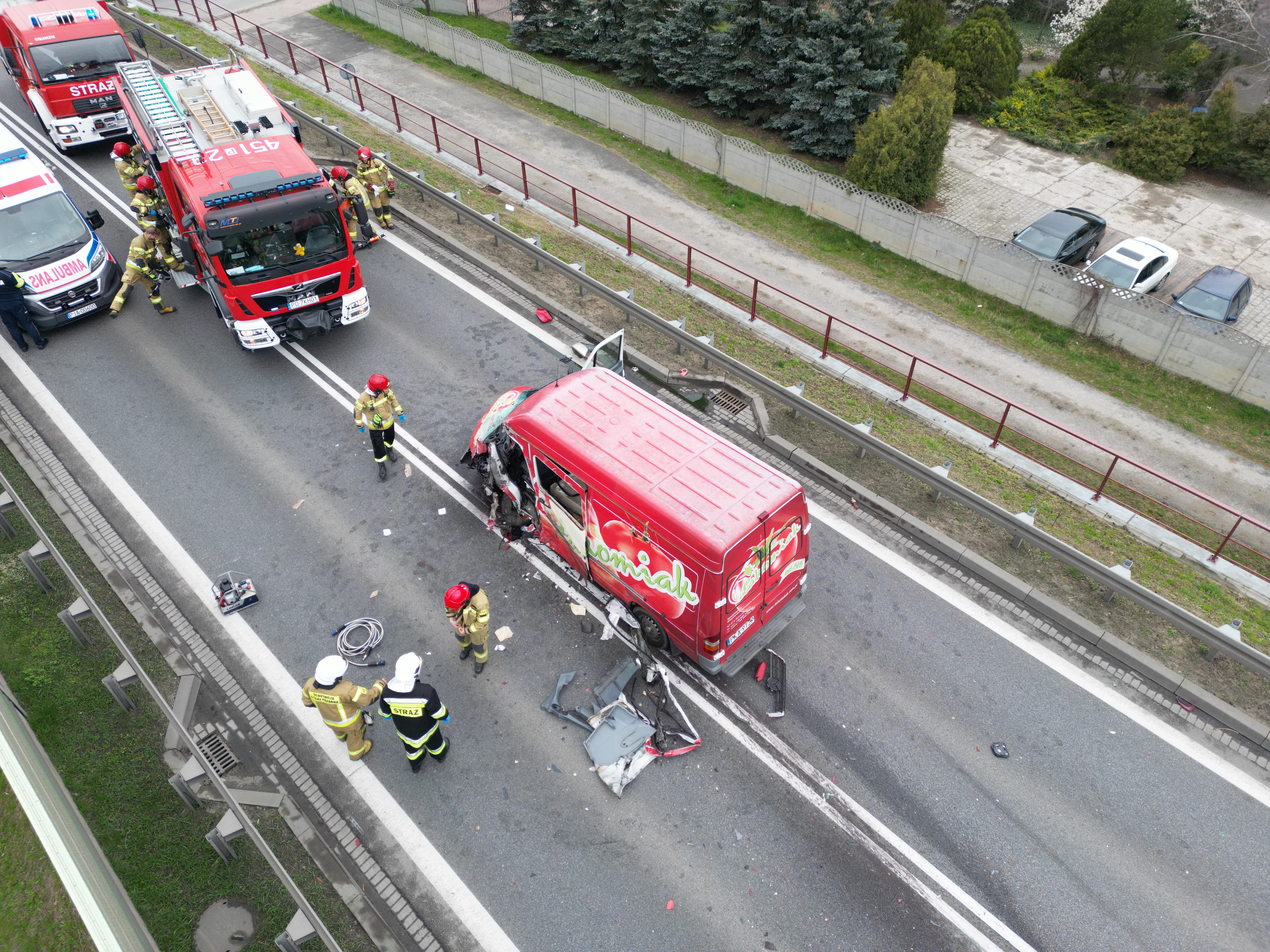 Wypadek na obwodnicy Jarocina