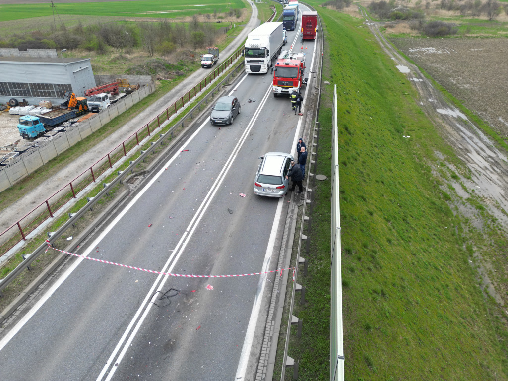 Wypadek na obwodnicy Jarocina