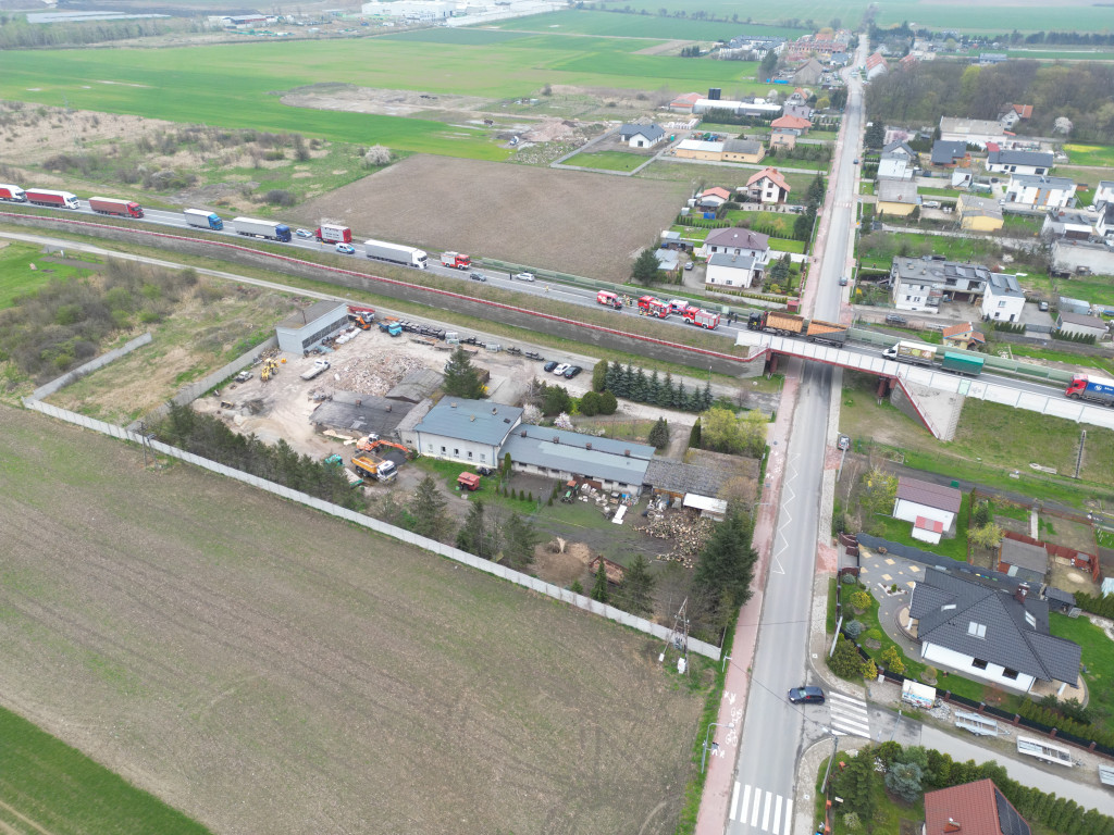 Wypadek na obwodnicy Jarocina