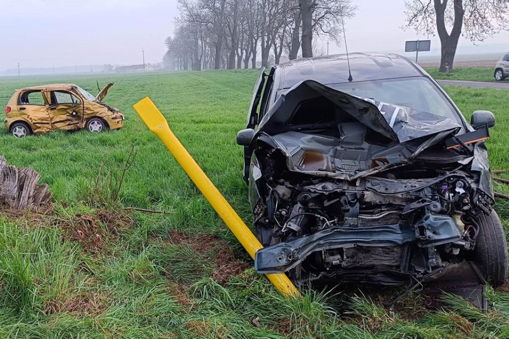Wypadek między Chrzanem a Klęką