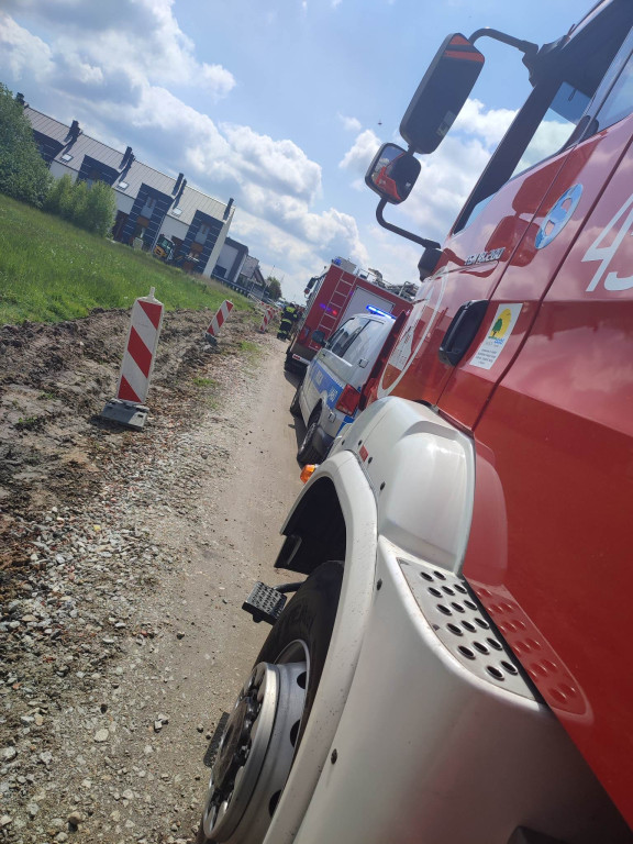 Uszkodzony gazociąg w Jarocinie