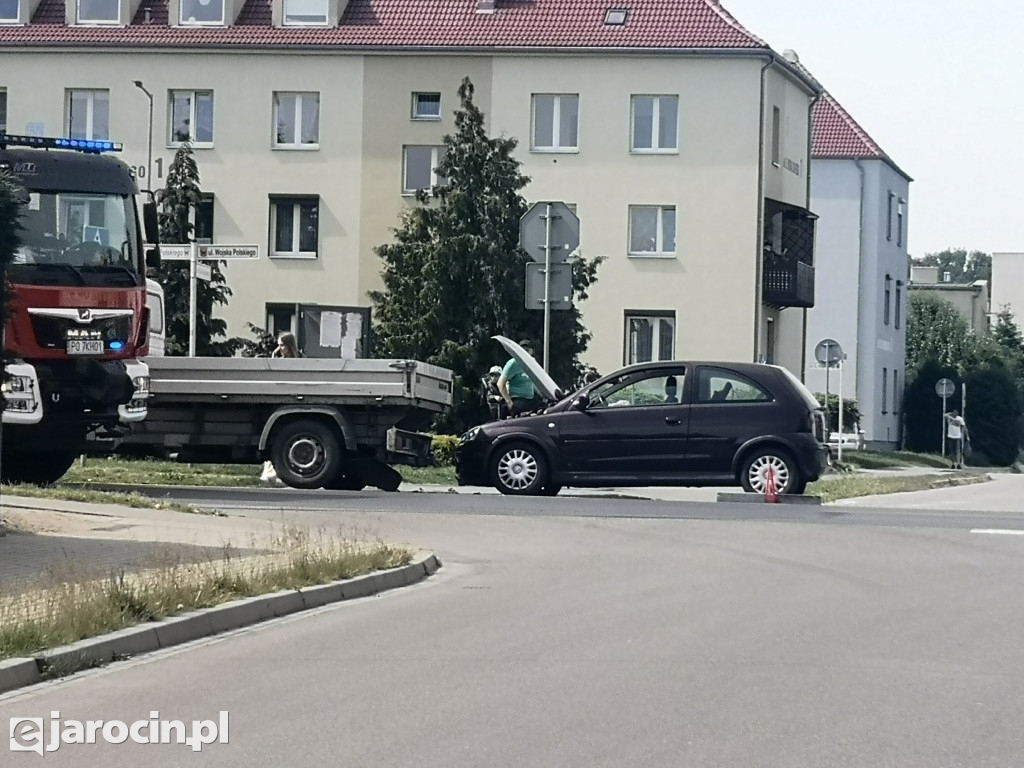 Kolizja na ul. Wojska Polskiego w Jarocinie
