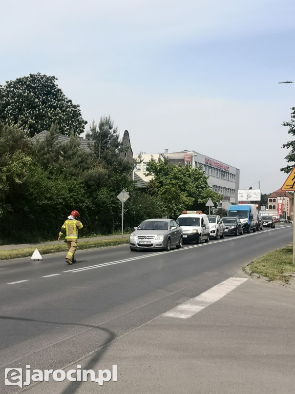 Kolizja na ul. Wojska Polskiego w Jarocinie