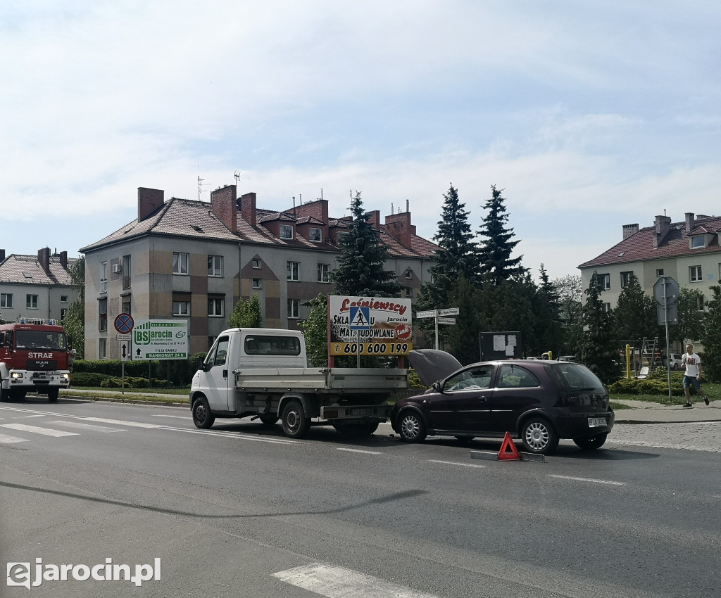 Kolizja na ul. Wojska Polskiego w Jarocinie