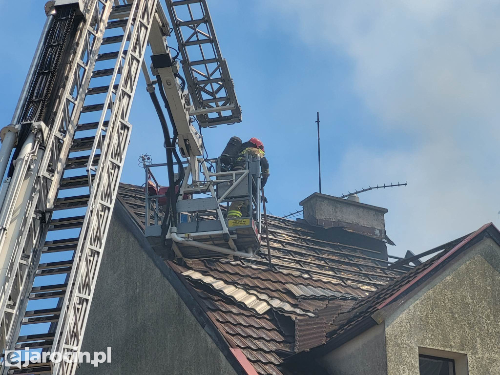 Pożar budynku wielorodzinnego w Śremie
