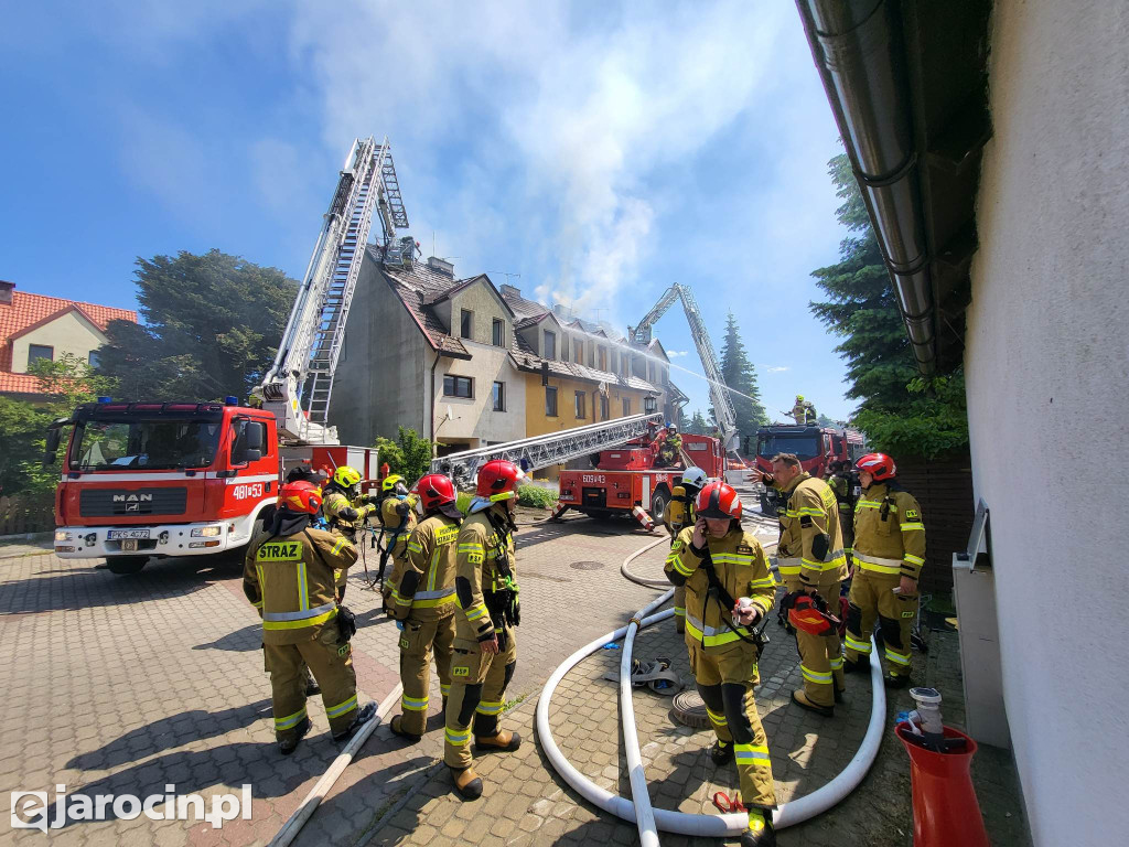 Pożar budynku wielorodzinnego w Śremie
