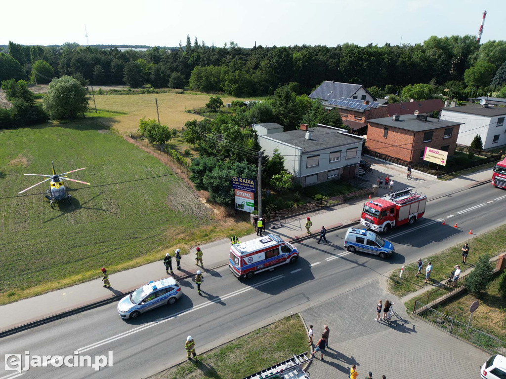 Wypadek na hulajnodze na ul. Wrocławskiej w Jarocinie