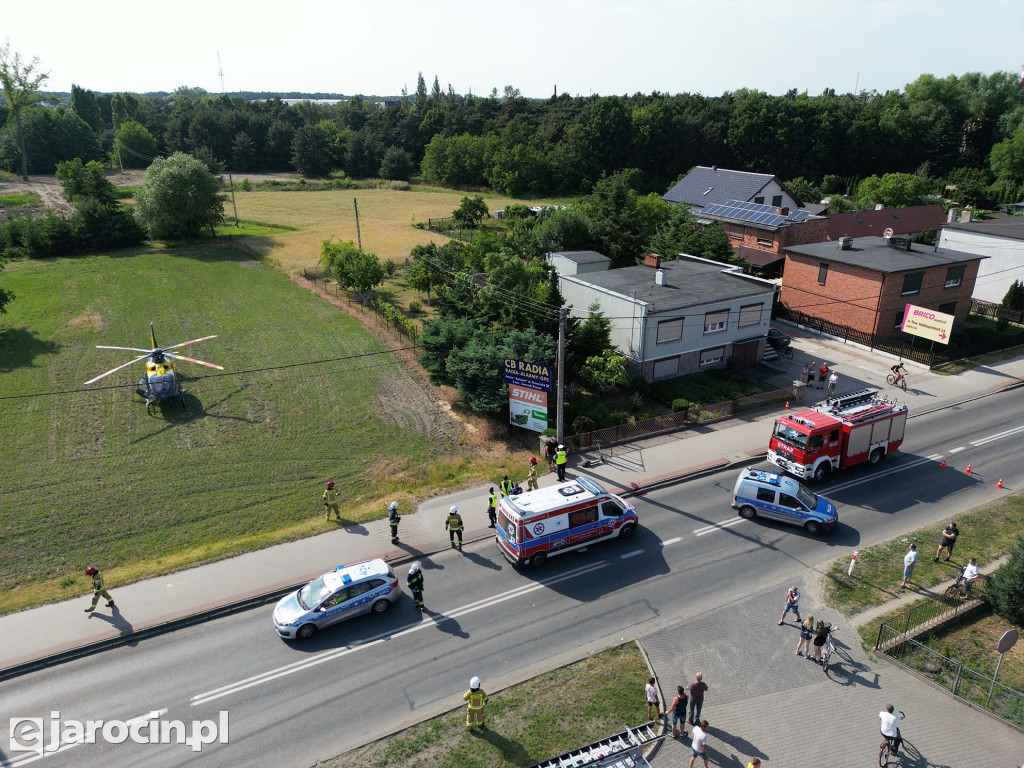 Wypadek na hulajnodze na ul. Wrocławskiej w Jarocinie
