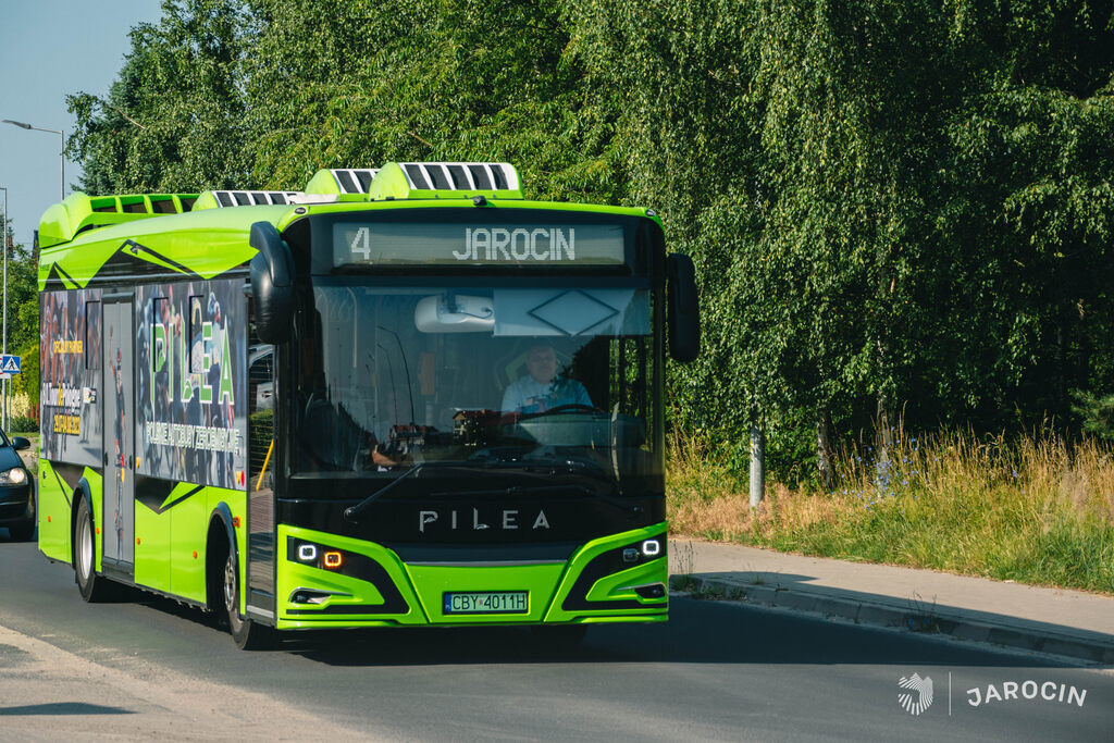 Elektroniczny autobus w Jarocinie