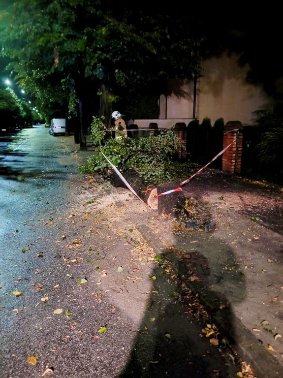 Wichura nad powiatem jarocińskim