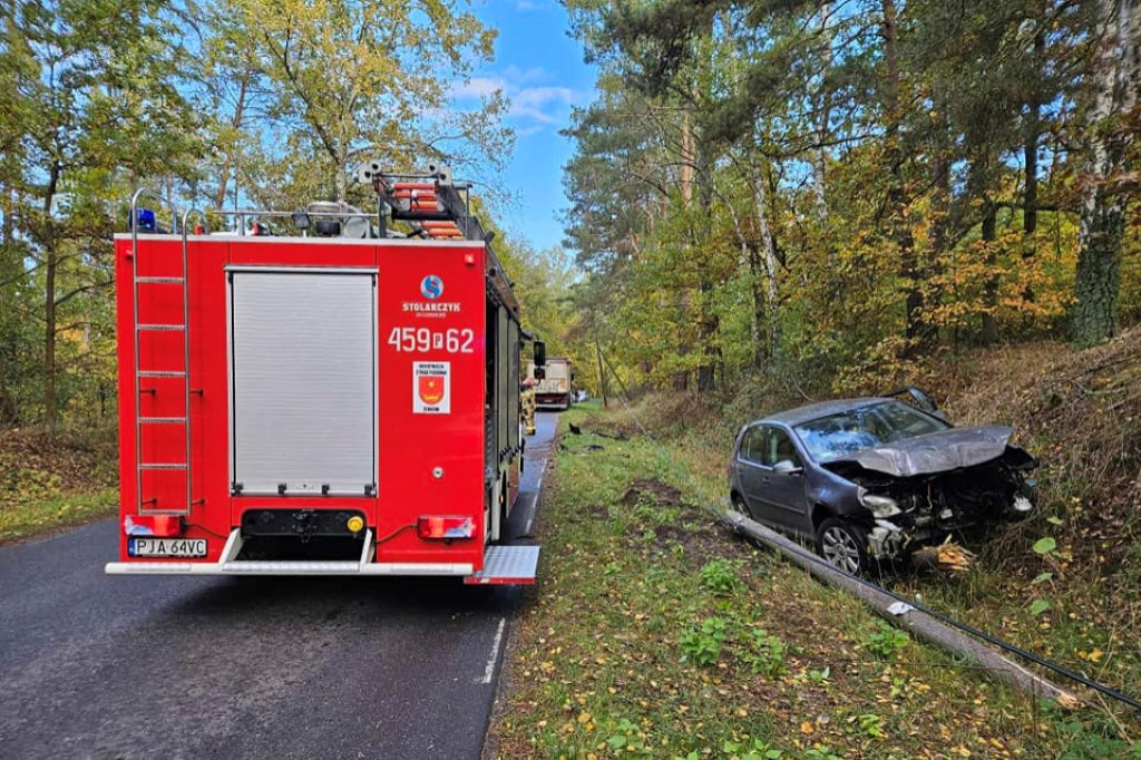 Wypadek na drodze Żerków-Śmiełów