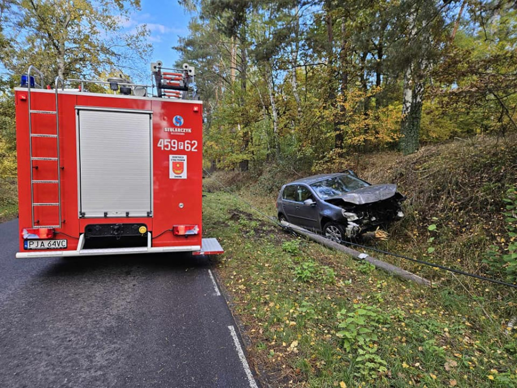 Wypadek na drodze Żerków-Śmiełów