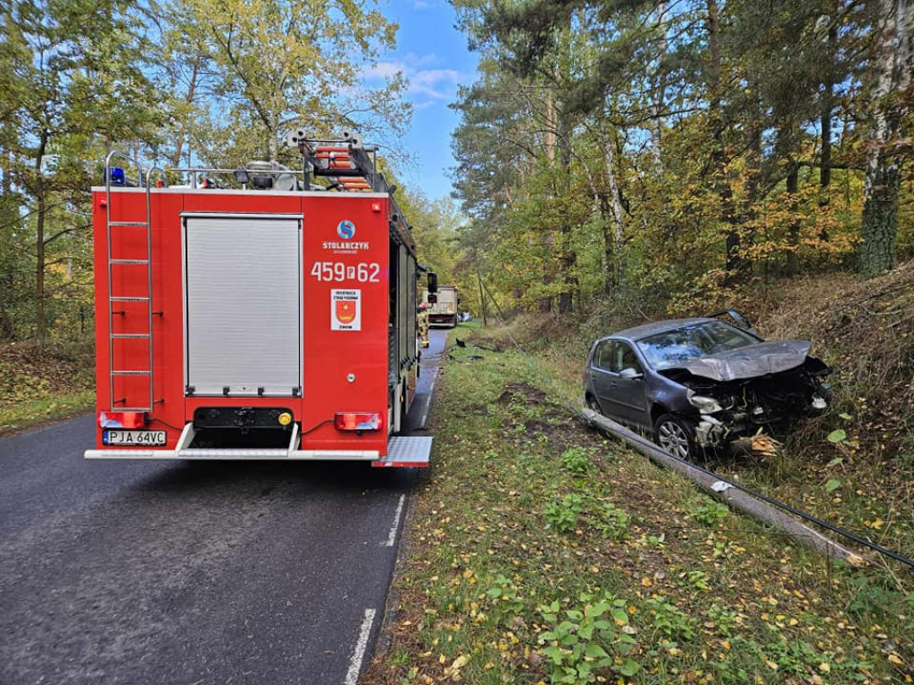Wypadek na drodze Żerków-Śmiełów