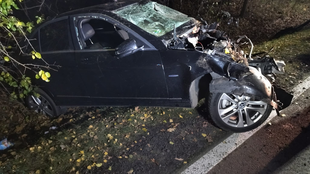Wypadek samochodowy w Suchej