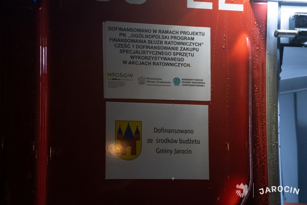 Nowy wóz strażacki dla jarocińskich ochotników