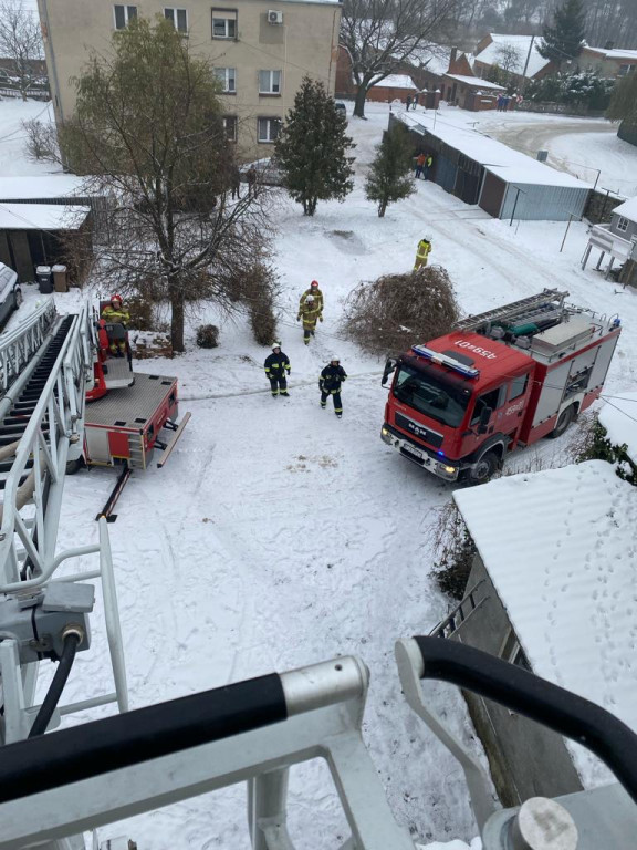 Pożar pałacyku w Parzęczewie