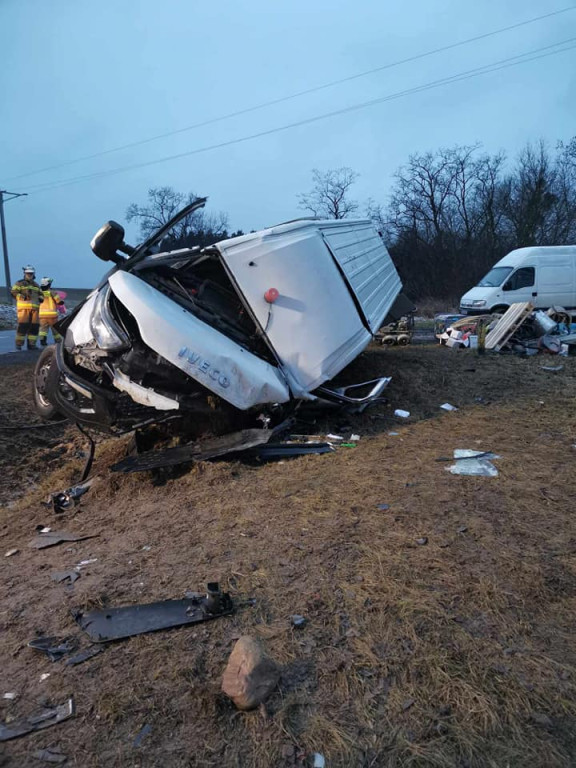 Wypadek busa na krajowej „15”