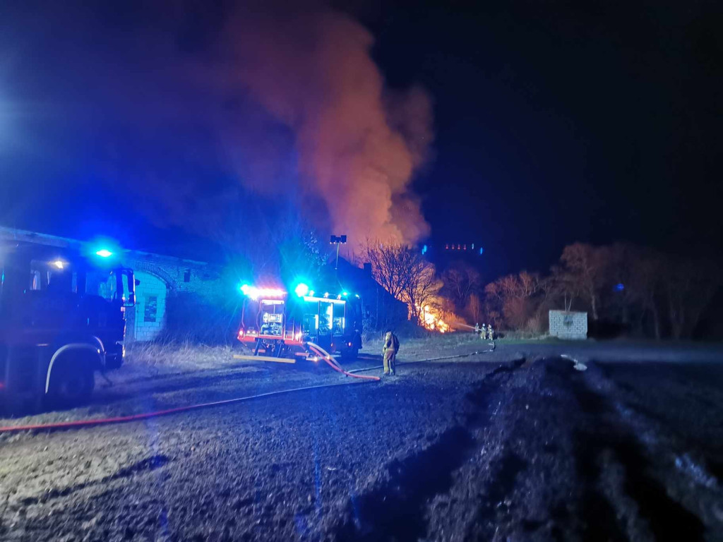 Pożar stodoły w Kretkowie