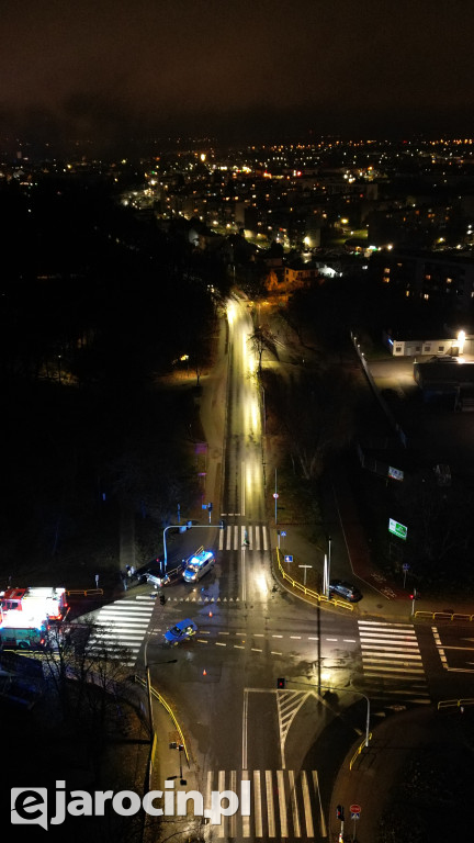 Wypadek na skrzyżowaniu ulic Wrocławskiej i Powstańców Wlkp.