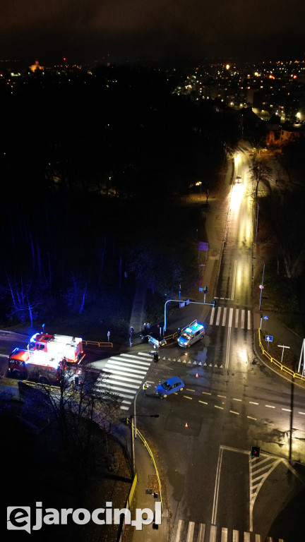 Wypadek na skrzyżowaniu ulic Wrocławskiej i Powstańców Wlkp.