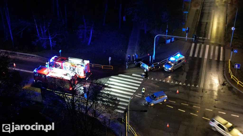 Wypadek na skrzyżowaniu ulic Wrocławskiej i Powstańców Wlkp.