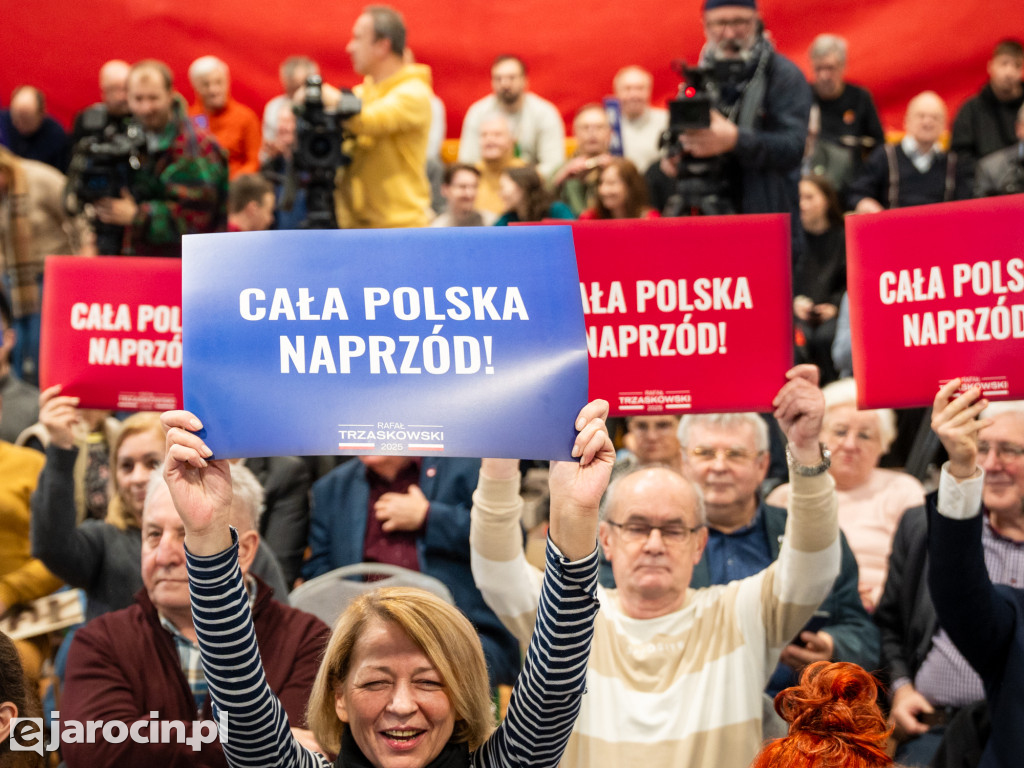 Tłumy na spotkaniu Rafała Trzaskowskiego w Jarocinie