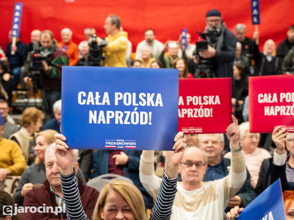 Tłumy na spotkaniu Rafała Trzaskowskiego w Jarocinie