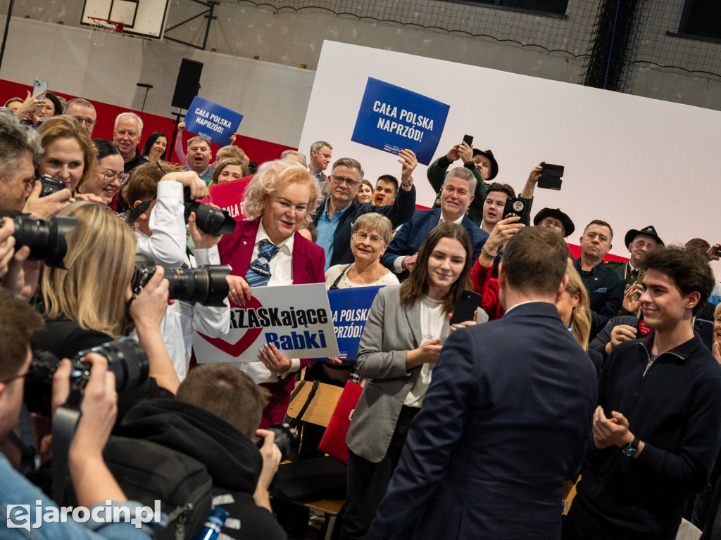 Tłumy na spotkaniu Rafała Trzaskowskiego w Jarocinie