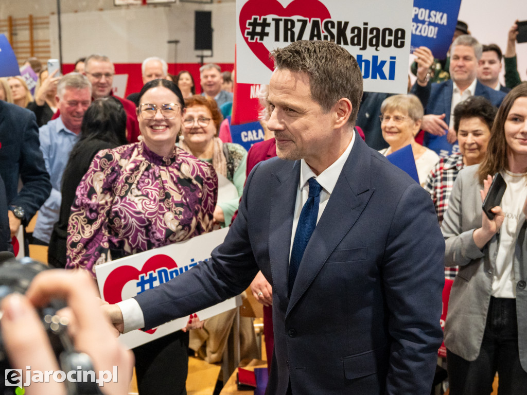 Tłumy na spotkaniu Rafała Trzaskowskiego w Jarocinie