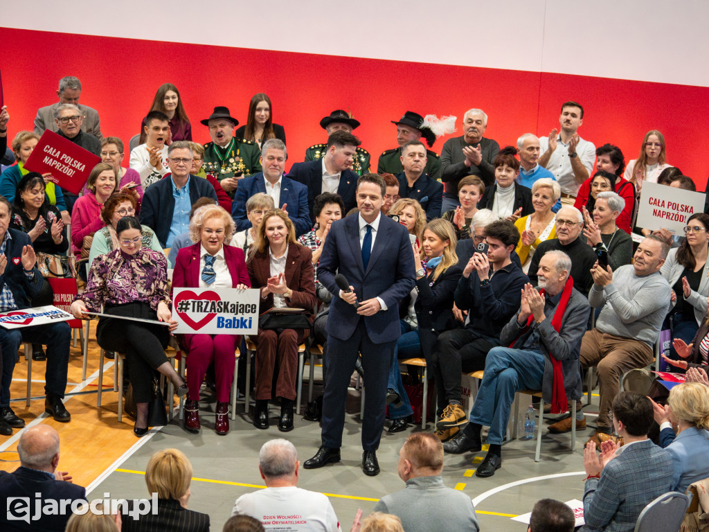 Tłumy na spotkaniu Rafała Trzaskowskiego w Jarocinie