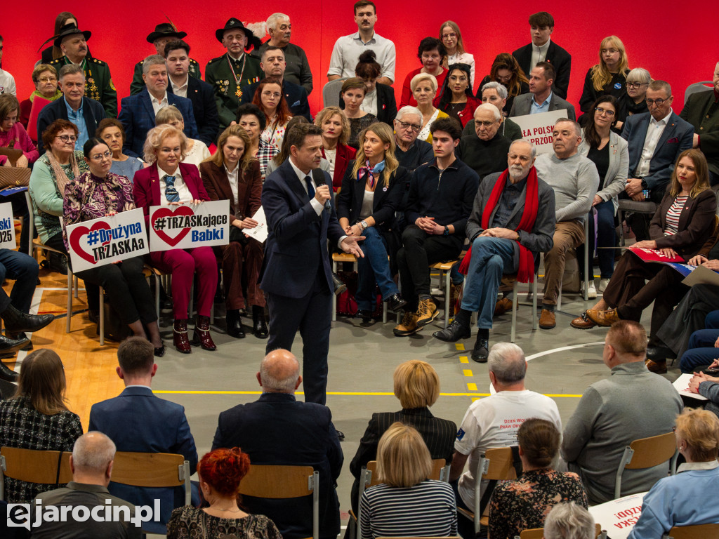 Tłumy na spotkaniu Rafała Trzaskowskiego w Jarocinie