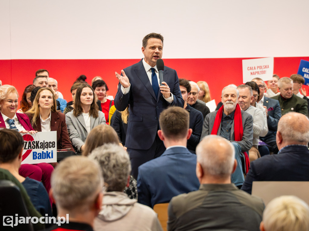 Tłumy na spotkaniu Rafała Trzaskowskiego w Jarocinie